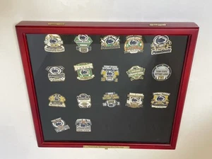 Willabee & Ward Penn State NIttany Lions Souvenir Football Lot 17 Pins w/ Case - Picture 1 of 10