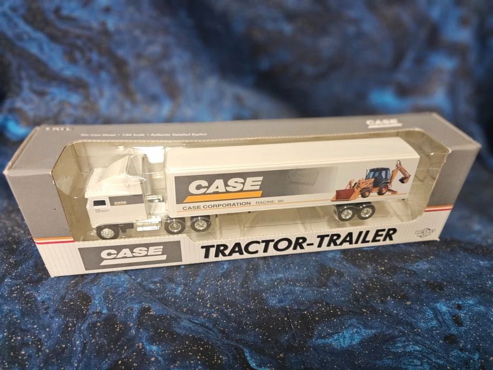 ERTL Kenworth semi 1/64 con remolque fundido a presión Case IH 1997 Foto 1 de 1
