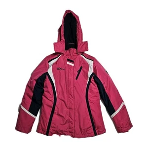 IMPERMEABLE Q4 DESIGNS Snow Rain XL (14/16) Chaqueta Abrigo Capucha 20x27” - Imagen 1 de 12