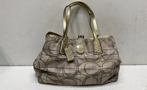 Coach Signature Plaid Shoulder Bag NK1169 F17213 - Picture 1 of 5