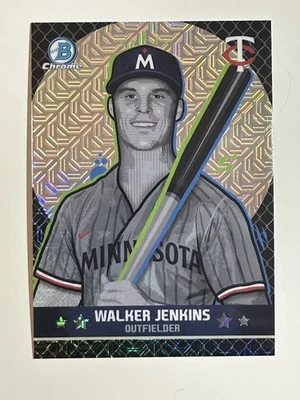 2025 2025 Bowman Chrome Ascensions Walker Jenkins Mojo Refractor No. BA-8 Twins - Image 1 of 4