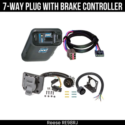 Reese RV 7-полосный проводной тормозной регулятор для 99-04 Ford F-250 350 450 550 Super Duty - Изображение 1 из 4