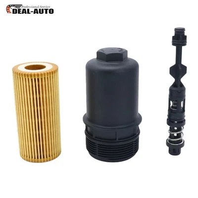 Oil Filter Housing Cap & Piece & Oil Filter For T-Roc Touareg Passat VW AUDI US - Image 1 of 4