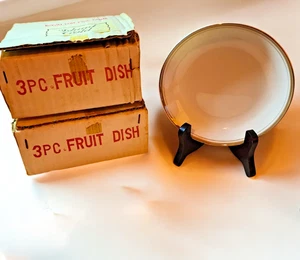 Royalton China Golden Elegance – Vintage 1950s Fruit Bowls Set of 6 Japan Boxed - Picture 1 of 9