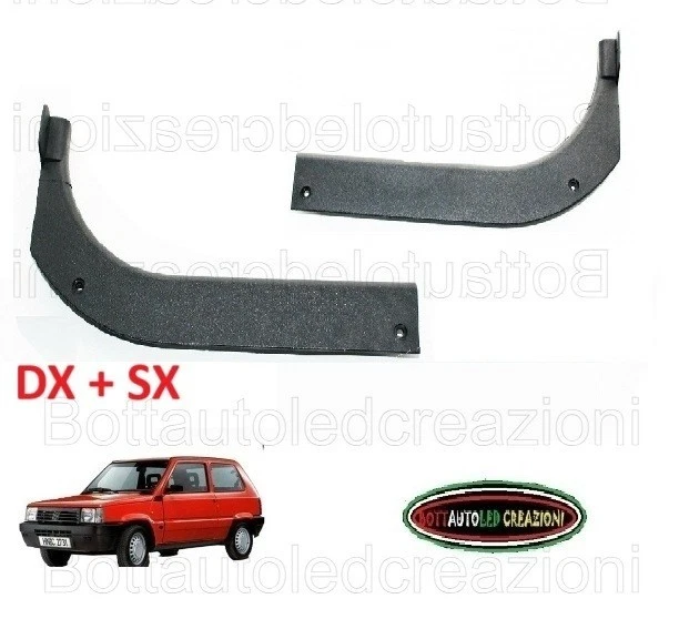 FAMAC 2x Coppia Prolunga Battitacco Batticalcagno Dx e Sx Neri Fiat Panda 141 86 A 03