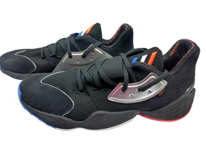 Adidas Harden Vol 4 Hombres Negro Plata Zapatos Atléticos Talla 17 Nuevos - Imagen 1 de 9