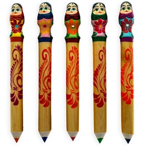 Giant Wooden Matryoshka Doll Pencil (1 Random Design) - Picture 1 of 2