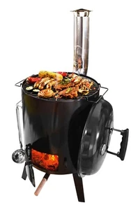 Gulaschkanone Eintopfofen mit Grillfunktion 15 Liter emailiert mit Deckel Kochen - Bild 1 von 4