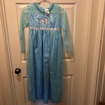 Disney Frozen Princess Elsa Pajamas Nightgown PJ Size 10 Costume NWT - Image 1 of 4