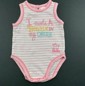 Girls size 00, Mambo, stretchy striped singletsuit / romper, GUC - Picture 1 of 6