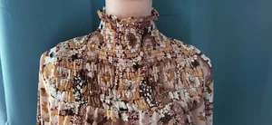 Blusa Top Anthropologie Melloday Floral Hippie Boho Manga Larga Flower Power - Imagen 1 de 6