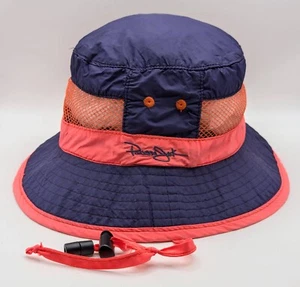 Panama Jack Purple & Pink Drawstring Mesh Girls Size 4-6 Nylon Bucket Hat Cap - Picture 1 of 4
