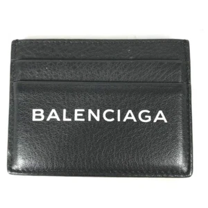 BALENCIAGA 490620 Business Card Holder Pass Case logo Bicolor Card Case - Bild 1 von 9