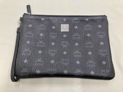 MCM Visetos 99330 Bolso Clutch Segundo bolso Porche Unisex Auténtico Cremalle... - Imagen 1 de 4