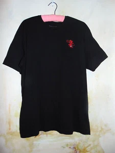 The Riot Society Embroidered Little Devil Black Short Sleeve T-Shirt Tee Top XL - Picture 1 of 4