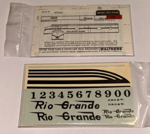 WALTHERS O DECAL-RIO GRANDE/D&RGW CAB DIESEL - #936-47900 - Picture 1 of 1