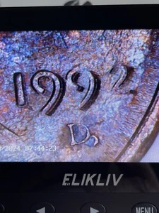 1992 D Penny Very Rare Error Coin Broad Strike DDO, DDR, RRDC, UDC #0330 - Picture 1 of 24