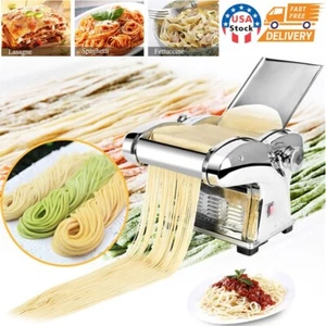 135W Electric Pasta Maker Dough Roller Machine for Spaghetti Noodle Fettuccine - Picture 1 of 16