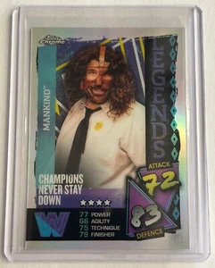 2021 Topps Chrome WWE Slam Attax - MANKIND Legends Silver Refractor #139 - Picture 1 of 1
