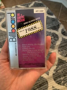The Singing Machine Billboard Hits of 1988 Volume 1 MP-1988 Audio Cassette Tape - Picture 1 of 10