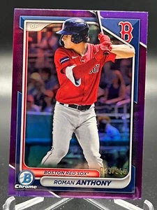 2024 Bowman Chrome ROMAN ANTHONY PURPLE REFRACTOR /250 #BCP-235 - Picture 1 of 2
