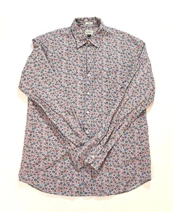 Camisa J Crew Elastizada Para Hombres Ajustada Abotonada Secreta Lavada Grande Floral Hada - Imagen 1 de 6