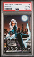 1992 Marvel Masterpieces #8 Black Cat PSA 8