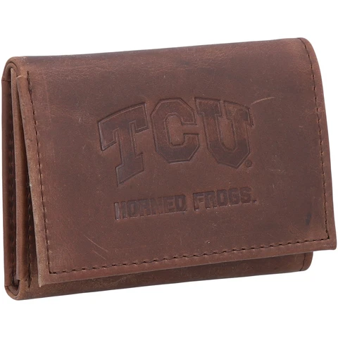 TCU Horned Frogs Leather Team Tri-Fold Wallet Cover