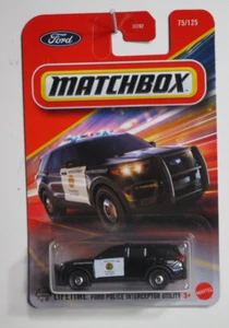 MATCHBOX SAN DIEGO FORD POLICE INTERCEPTOR UTILITY SUV  MB1440 30782 JBP53 HVL14 - Picture 1 of 2