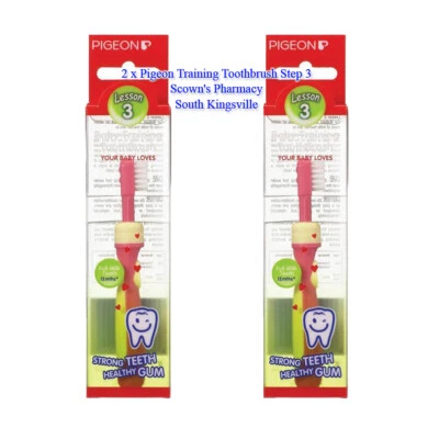 2 x голубь обучение зубная щетка шаг 3 для младенцев 6-8 месяцев с 0-4 молока зубы - Изображение 1 из 4
