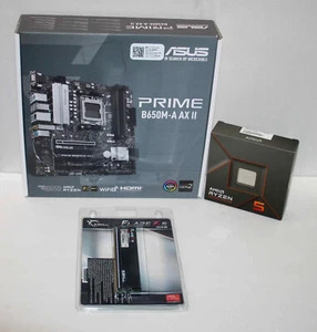 AMD Ryzen 5 7600X CPU ASUS B650M-A Prime AX II G.Skill 16GB RAM DDR5-6000 BUNDLE - Picture 1 of 8