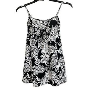 SWIM SOLUTIONS MINIMIZER TUMMY CONTROL INTERMNGLE EMPIRE SWIMDRESS SWIMSUIT NWT - Picture 1 of 11