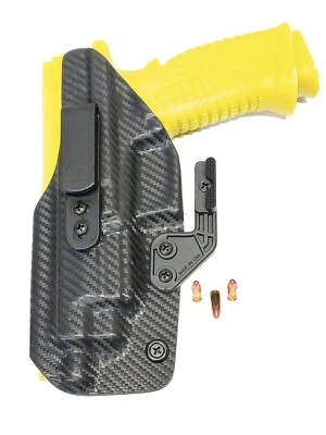 Aggressive Concealment Tuckable IWB kydex holster CF left hand with claw MW