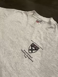 Camicia vintage Oneita Harvard Business School punto singolo taglia media anni '90 - Foto 1 di 9