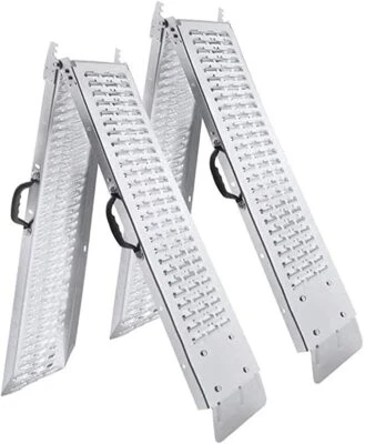 2pcs Faltbare Auffahrrampe max.400kg Verladeschiene Verladerampen Auffahrrampen - Bild 1 von 4