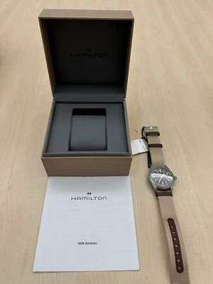 Reloj Hamilton Khaki Field mecánico de cuerda manual para hombre 38 mm (H69439901) Foto 1 de 4