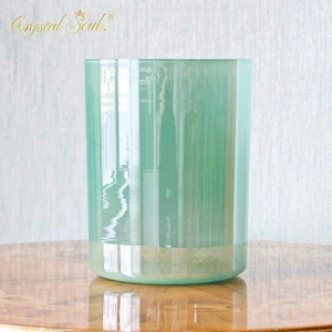 Crystal Soul 432HZ Green Alchemy Crystal Bowl with Accessories Customizable - Picture 1 of 13