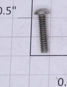 Lionel #4-36 x 1/2" Nickel Slotted Round Head Screw (24) - Picture 1 of 1