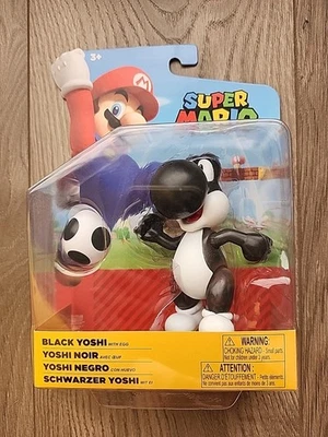СУПЕРМАРИО ЧЕРНЫЙ ЙОШИ С ЯЙЦОМ 4» ФИГУРКА МИР NNINTENDO JAKKS PACIFIC - Изображение 1 из 3