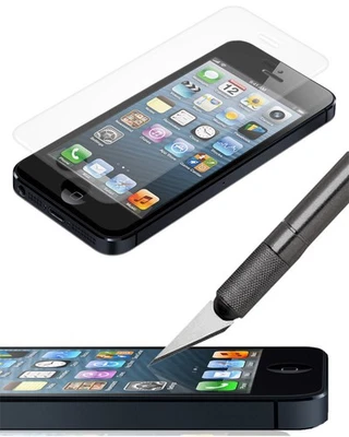 HARD TEMPERED GLASS SCREEN GUARD PROTECTOR SAVER FOR iPHONE 5 5s 5c SE (2016) - Image 1 of 3