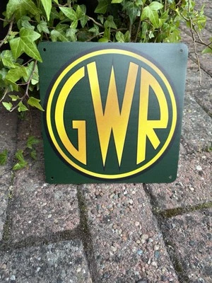 Great Western Railway Train sign 8 x 8 inches