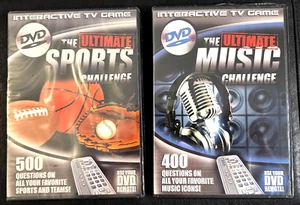 The Ultimate Sports and Music Challenge (2 DVD's, 2006) - Interactive TV Game - Picture 1 of 6