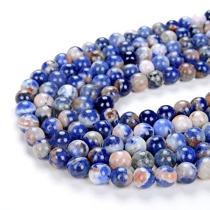Sodalite Gemstone Grade AAA Round 6MM 8MM Loose Beads (D3) - Picture 1 of 3