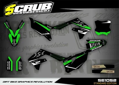 Graphics Kawasaki KX450 2019-2023 KX250 2021-2024 KXF Decals Stickers SCRUB - Image 1 of 4