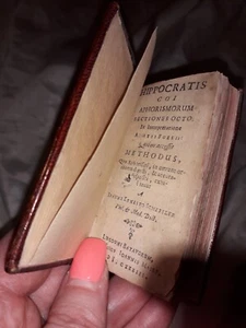 Scheffler Aphorismorum sectiones octo 1633 Miniaturbuch33 Hippokrates RAR - Bild 1 von 1