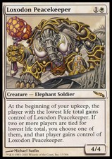Magic the Gathering MTG Loxodon Peacekeeper (13) Mirrodin   LP
