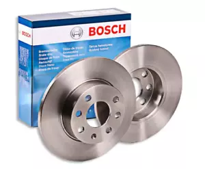 2x Bosch Brake Discs Set Rear Ø 10 5/16in for Hyundai Sonata Kia Magentis - Picture 1 of 7