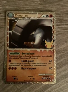 Pokémon TCG Donphan Prime Celebrations Classic 107/123 Holo Rare Prime  - Picture 1 of 2