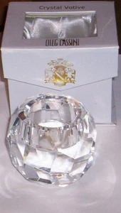 Oleg Cassini Crystal Votive JACKIE New in Box - Picture 1 of 1