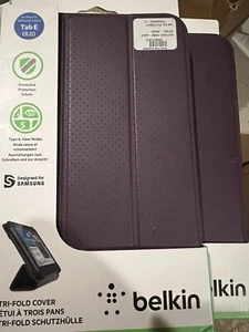 **LOT of 3 *Tri-Fold Folio Case for Samsung Galaxy Tab E 8.0 - PURPLE - Picture 1 of 7